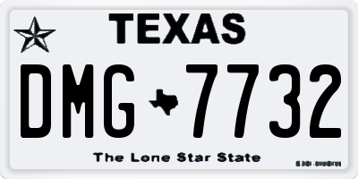 TX license plate DMG7732