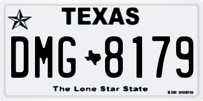 TX license plate DMG8179