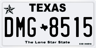 TX license plate DMG8515