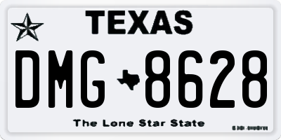TX license plate DMG8628