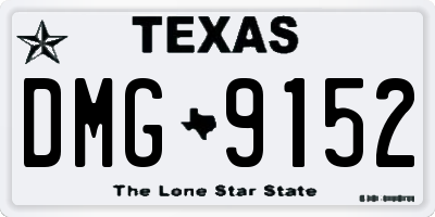 TX license plate DMG9152
