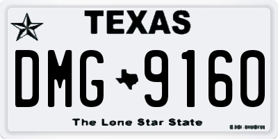 TX license plate DMG9160