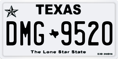 TX license plate DMG9520