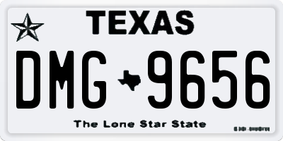 TX license plate DMG9656