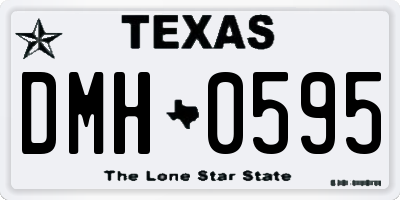 TX license plate DMH0595