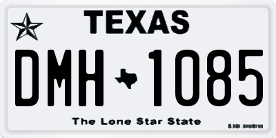 TX license plate DMH1085