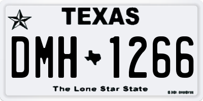 TX license plate DMH1266