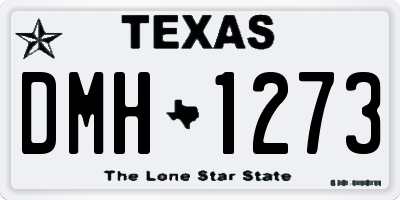 TX license plate DMH1273
