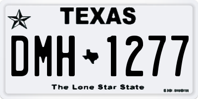 TX license plate DMH1277