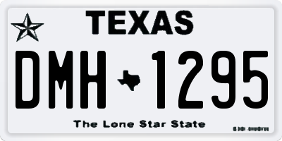 TX license plate DMH1295