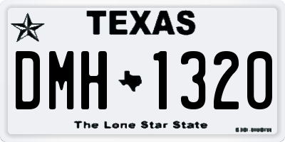 TX license plate DMH1320