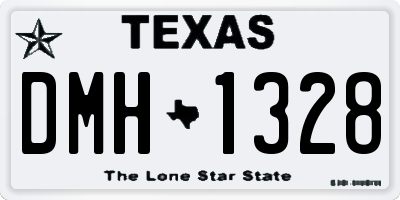 TX license plate DMH1328