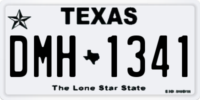 TX license plate DMH1341