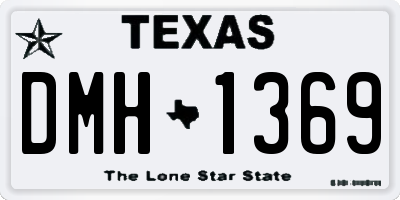 TX license plate DMH1369