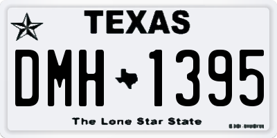 TX license plate DMH1395
