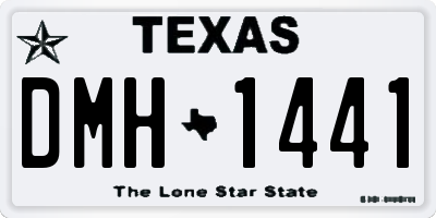 TX license plate DMH1441