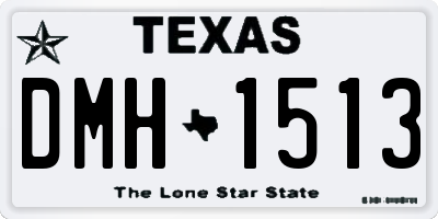 TX license plate DMH1513