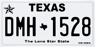 TX license plate DMH1528