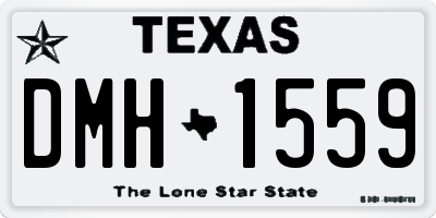 TX license plate DMH1559