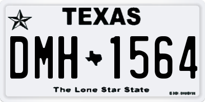 TX license plate DMH1564