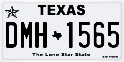 TX license plate DMH1565