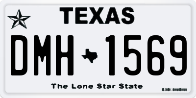 TX license plate DMH1569