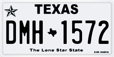 TX license plate DMH1572