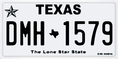 TX license plate DMH1579