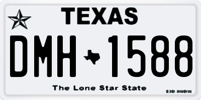 TX license plate DMH1588