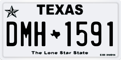 TX license plate DMH1591