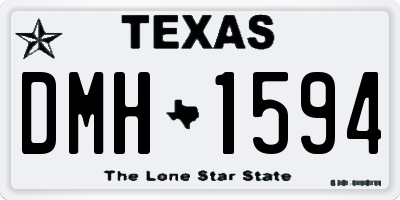 TX license plate DMH1594