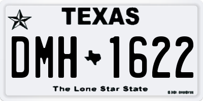 TX license plate DMH1622