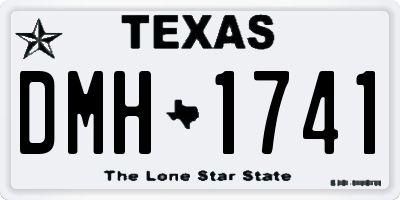 TX license plate DMH1741