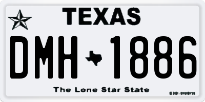 TX license plate DMH1886