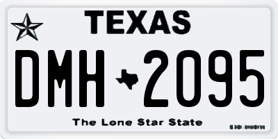 TX license plate DMH2095