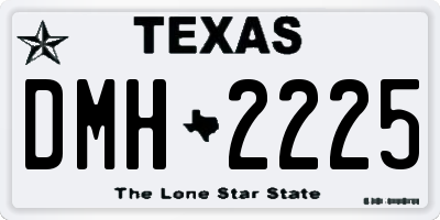 TX license plate DMH2225