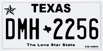 TX license plate DMH2256
