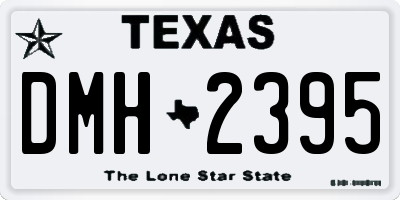 TX license plate DMH2395