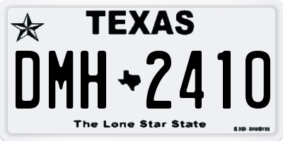 TX license plate DMH2410