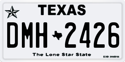TX license plate DMH2426