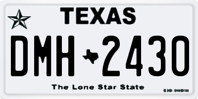 TX license plate DMH2430