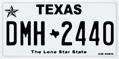 TX license plate DMH2440