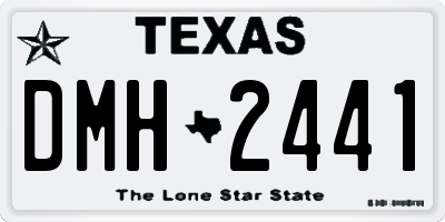 TX license plate DMH2441