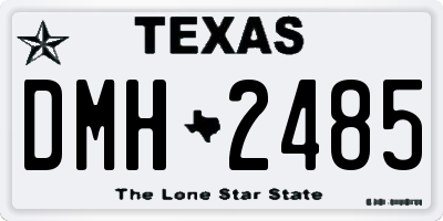TX license plate DMH2485