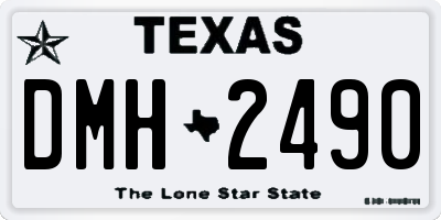 TX license plate DMH2490