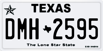 TX license plate DMH2595