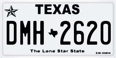 TX license plate DMH2620