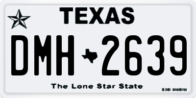 TX license plate DMH2639