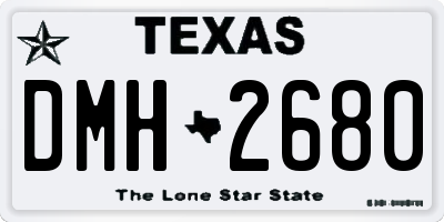TX license plate DMH2680