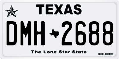 TX license plate DMH2688